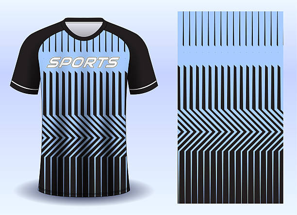 Sports jersey design with geometric sublimation pattern