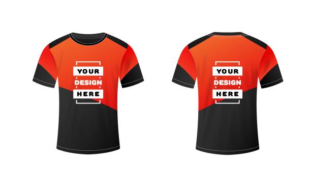 Custom branded t-shirt design mockup